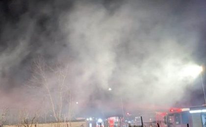 Incendiu violent în Giarmata