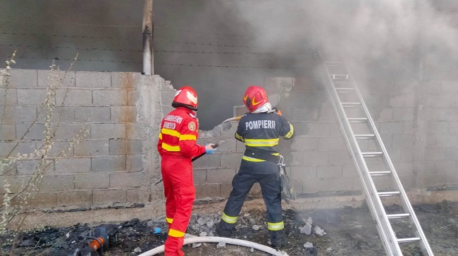 Incendiu uriaș în Lugoj (video)