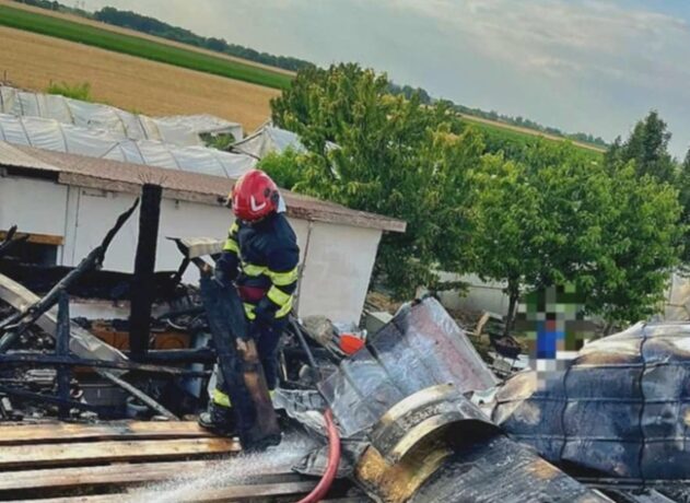 Incendiu puternic la o casă din Șag