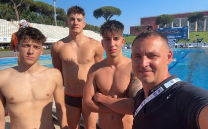 Trei sportivi de la CSU Politehnica Timișoara înoată la Roma, în cel mai important concurs al lor de până acum