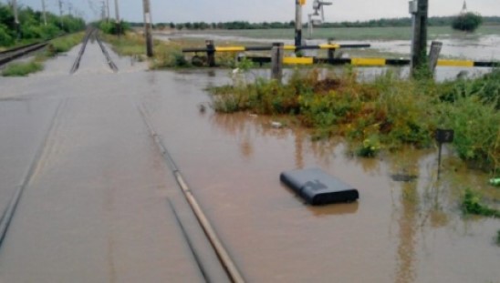 inundatie cale ferata