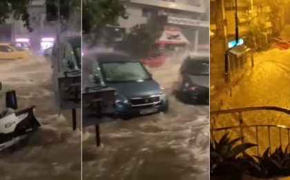 Inundații devastatoare în Salonic (video)
