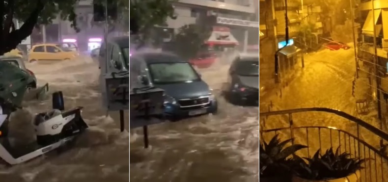 Inundații devastatoare în Salonic (video)