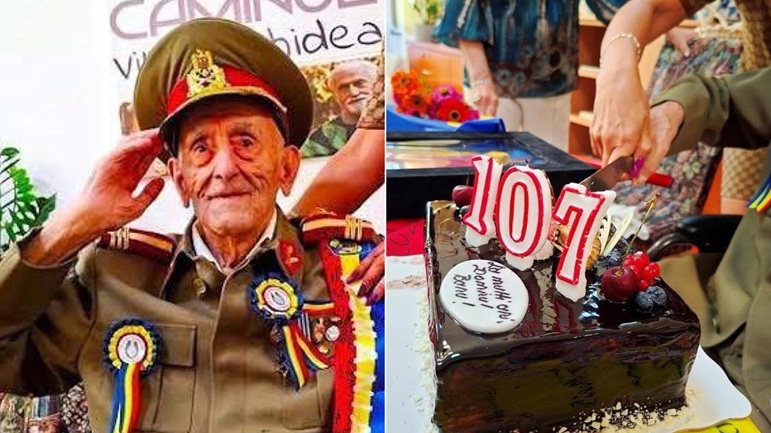 Colonelul (r.) Ion Vasile Banu a murit la 107 ani. Veteranul a fost decorat recent de președinte