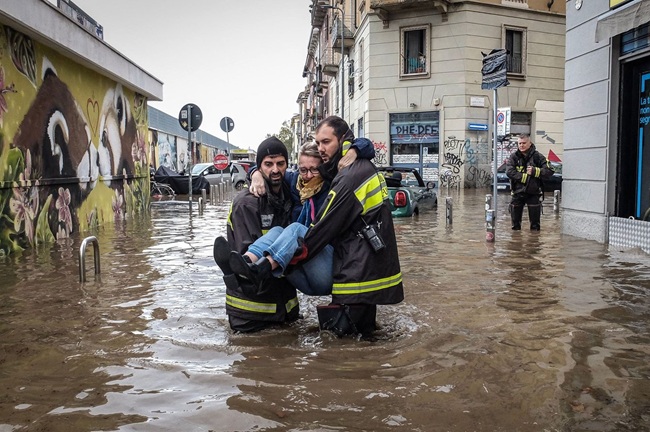 Italia şi Spania, lovite de inundaţii catastrofale (video)