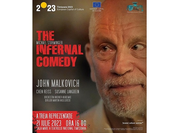 John Malkovich va juca în trei spectacole pe scena Teatrului Național Timișoara