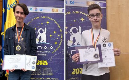 Doi elevi din Timișoara s-au calificat în loturile lărgite de juniori și seniori ale României pentru Olimpiada Internațională de Astronomie și Astrofizică