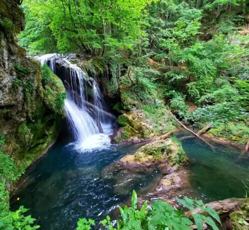 Cascada La Văioaga, una dintre cele mai spectaculoase din Banat! Turiștii sunt fascinați de peisajul de basm