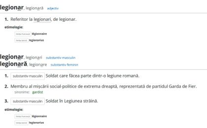 „Legionar” a fost cel mai căutat cuvânt de către români, pe DEX online, în noaptea alegerilor 2 „Legionar” a fost cel mai căutat cuvânt de către români, pe DEX online, în noaptea alegerilor