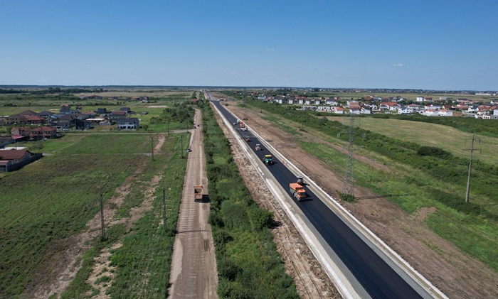 Lucrări intense pe șantierul centurii Timișoara Sud