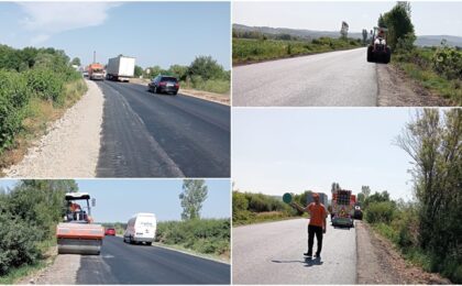 Vești bune de pe DN 68 A! Au fost finalizate lucrările de consolidare pe sectorul Margina - Coșava - Coșevița