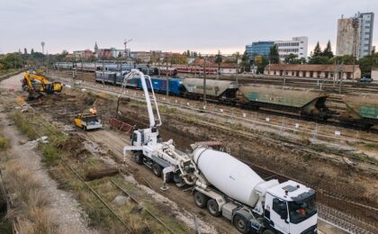 Lucrările de modernizare continuă în stația CFR Timișoara Nord