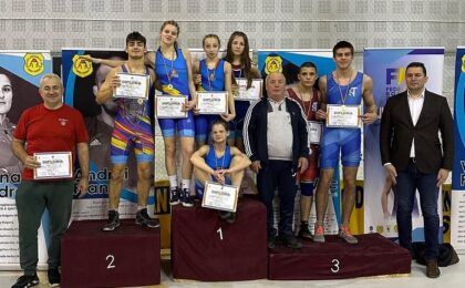 Salbă de medalii la naționalul școlar, pentru luptătorii de la CSȘ 1 Timișoara