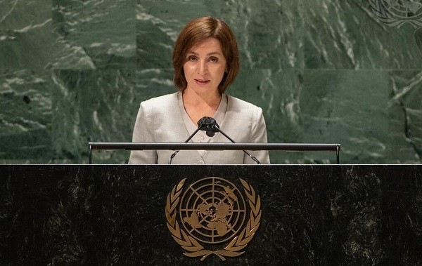Maia Sandu, la ONU: Cerere de retragere completă și necondiționată a forțelor rusești din regiunea transnistreană | Video