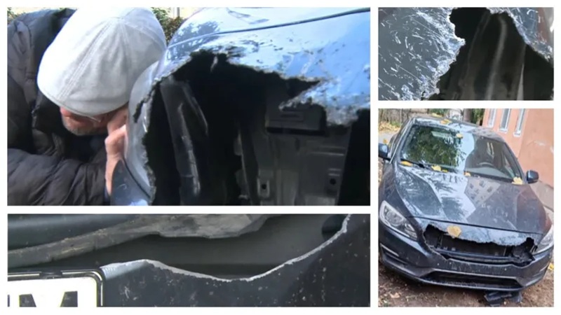 O haită de câini a distrus patru autoturisme parcate. Pagubele sunt estimate la mii de euro