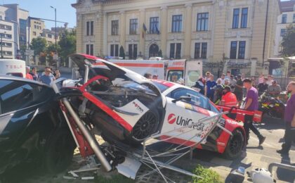 Marco Leu, accident teribil la Timişoara Super Rally. Video!