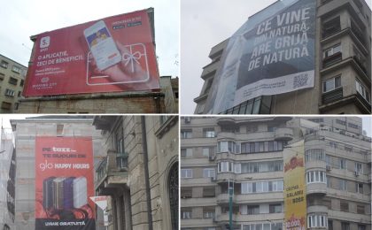 Amenzi de 610.000 de lei, la Timișoara, pentru panouri publicitare amplasate fără respectarea legislației în domeniu