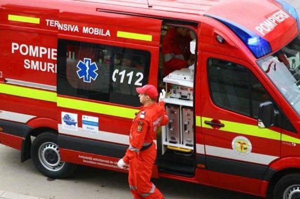 Accident lângă Timișoara, un bărbat a fost transportat la spital