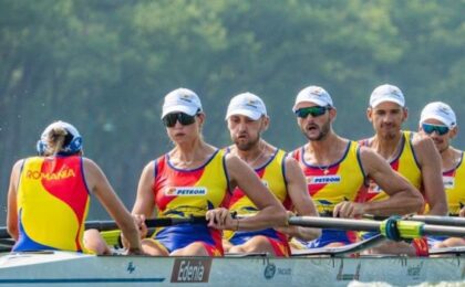 Aur pentru România la Campionatele Mondiale de Canotaj. Echipa 8+1 mixt a dominat cursa