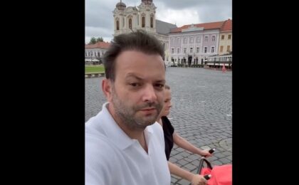 ”E ca-n Italia”. Cum descrie Mihai Morar o zi petrecută la Timișoara (video)