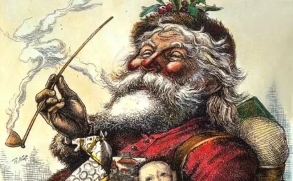 De ce arată Moș Crăciun ca un bătrân cu barbă albă, îmbrăcat în roșu. Cum arată prima imagine cu el și cine a realizat-o