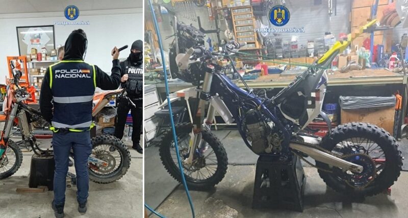 Motociclete în valoare de 100.000 de euro, furate din Spania, recuperate de poliţiştii din Deva
