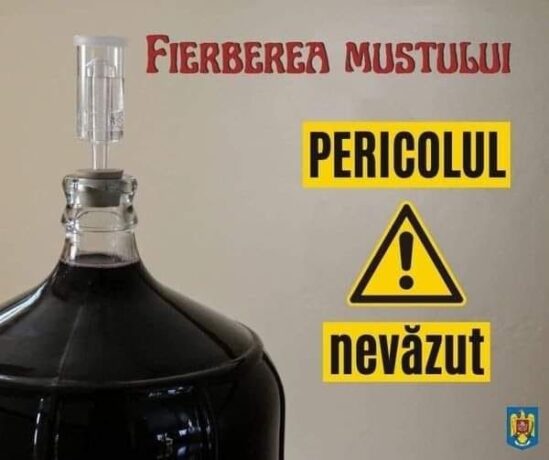 Avertismentul pompierilor: risc de intoxicație cu gaze în timpul fermentării mustului 1 Avertismentul pompierilor: risc de intoxicație cu gaze în timpul fermentării mustului