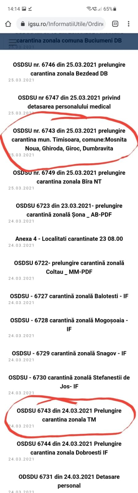 Derută în ordinele IGSU! Locuitorii din Timișoara, Moșnița Nouă, Ghiroda, Giroc şi Dumbrăvița sunt afectaţi