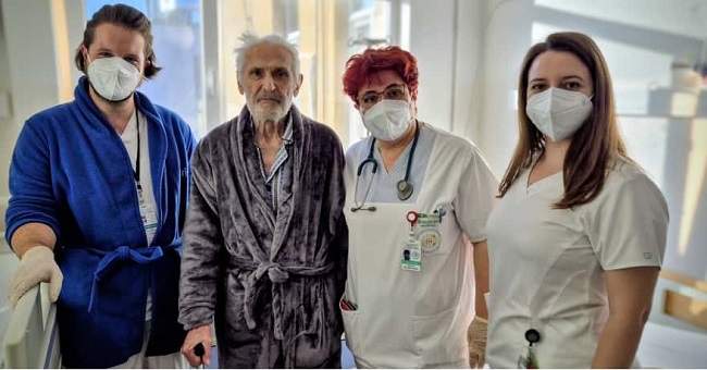 Sepsisul nu l-a doborât pe domnul Mihai. Povestea pacientului de 101 ani care a depășit încă o încercare la Spitalul ”Victor Babeș” Timișoara