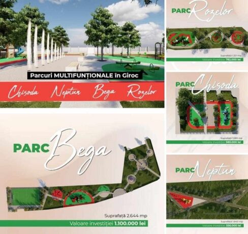 Patru parcuri în comuna Giroc