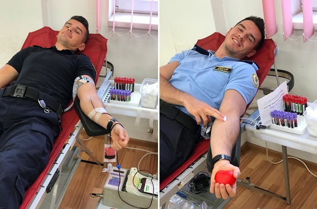 Polițiștii din Penitenciarul Timișoara salvează vieți. Zeci de angajați au donat sânge, dar și bani pentru familii nevoiașe
