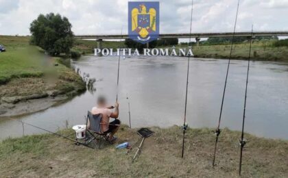 Bețele de pescuit, la control pe mai multe râuri din Timiș!
