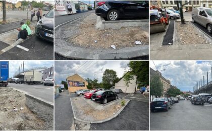 Primarul se laudă cu noua “mega-parcare” din Badea Cârțan: are exact 13 locuri