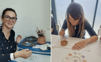 La Timișoara, mamele copiilor prematuri se vindecă pictând icoane