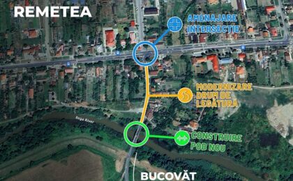 CJ Timiș construiește un nou pod peste Bega, la Remetea Mare