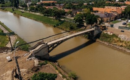 Se construiește un pod pietonal și velo peste Bega, la Timișoara