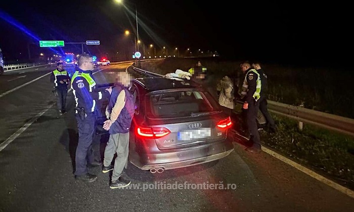 21 de cetățeni străini fără drept de circulație în Schengen, prinși pe autostrada A1, în vestul ţării