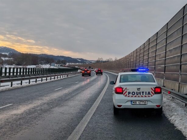 Șoferiță din Timiș, prinsă pe autostrada A1 cu o alcoolemie de 1,19 mg/l