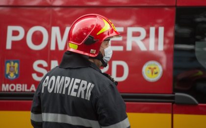 Incendiu la un bloc din Timișoara