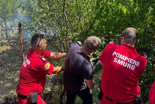 Femeie salvată de la moarte în ultima clipă. Foto