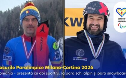 Doi români la Jocurile Paralimpice de iarnă: Andrei-Sorin Popa (para schi alpin) și Mihăiță Papară (para snowboard)