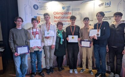 Lotul olimpic de seniori al Timișului se întoarce acasă cu aur, argint și bronz de la Olimpiada Națională de Informatică