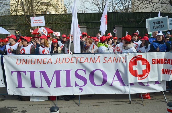 Sindicaliştii "Sanitas" din Timişoara şi din ţară se pregătesc de proteste