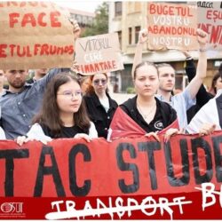 Studenții din Timișoara pot protesta în stradă, dar unde nu deranjează summitul european al primarilor și nici vizita președintelui Nicușor Dan. VIDEO