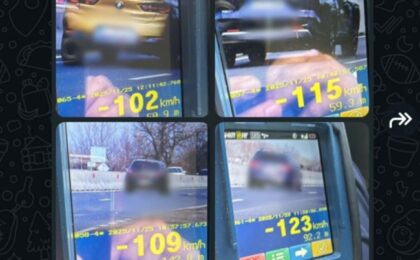 Este plin de vitezomani pe drumurile din Timiș. Aproape 240 de amenzi într-o singură zi!