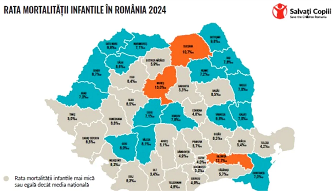 Creștere alarmantă a ratei mortalității infantile în România: cel mai înalt nivel din ultimii 10 ani