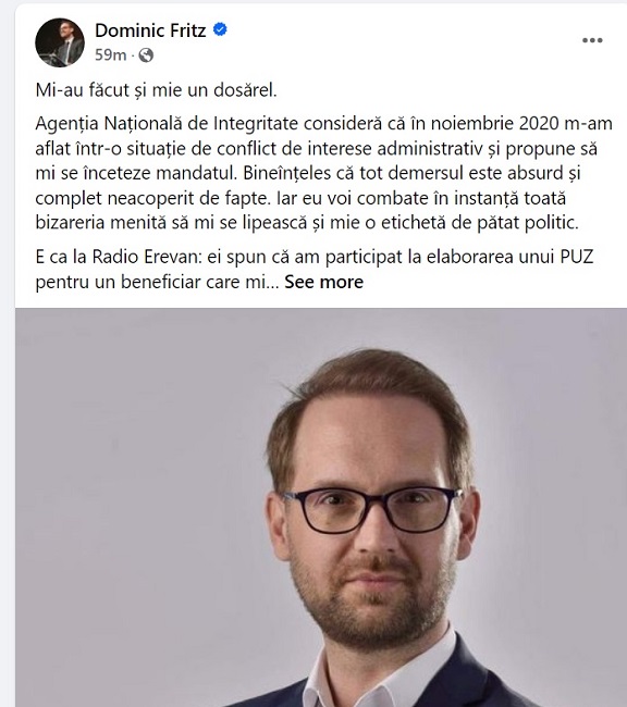 reactie Fritz pe FB la ora 9 30