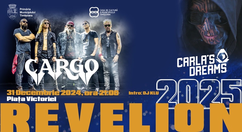 Revelion cu trupele Cargo și Carla's Dreams în Piața Victoriei din Timișoara