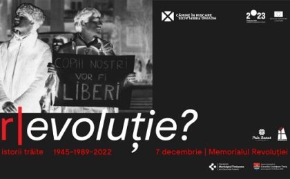Spațiul Memorialului Revoluției din Timișoara, transformat pentru o expoziție-eveniment