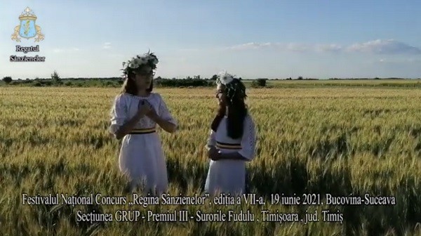 Riana şi Andra, două surori din Giroc, premiate la Festivalul Național Concurs „Regina Sânzienelor” (video)